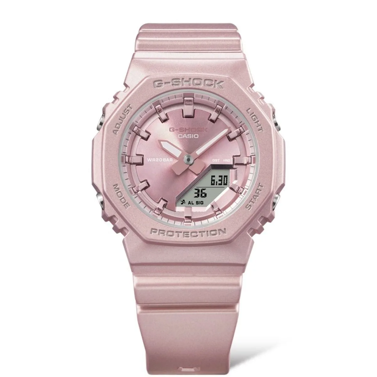 Casio G-Shock GMA-P2100ST-4ADR Women’s Analog-Digital Resin Watch, 200 m Water Resistance, Pearlescent Finish