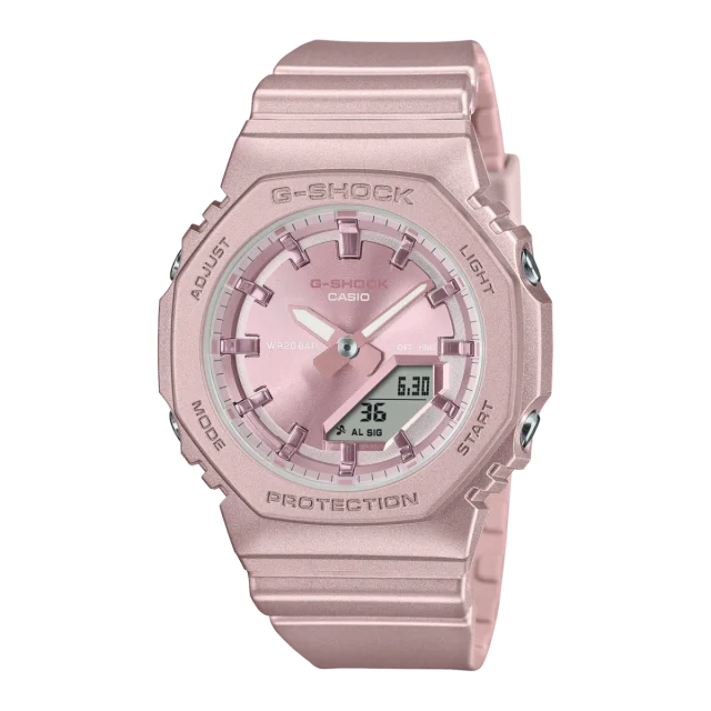Casio G-Shock GMA-P2100ST-4ADR Women’s Analog-Digital Resin Watch, 200 m Water Resistance, Pearlescent Finish