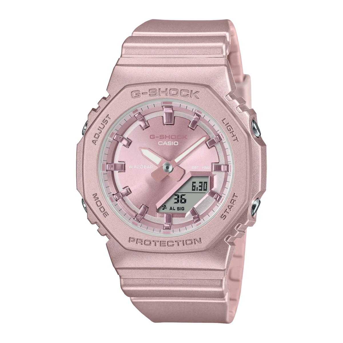 Casio G-Shock GMA-P2100ST-4ADR Women’s Analog-Digital Resin Watch, 200 m Water Resistance, Pearlescent Finish