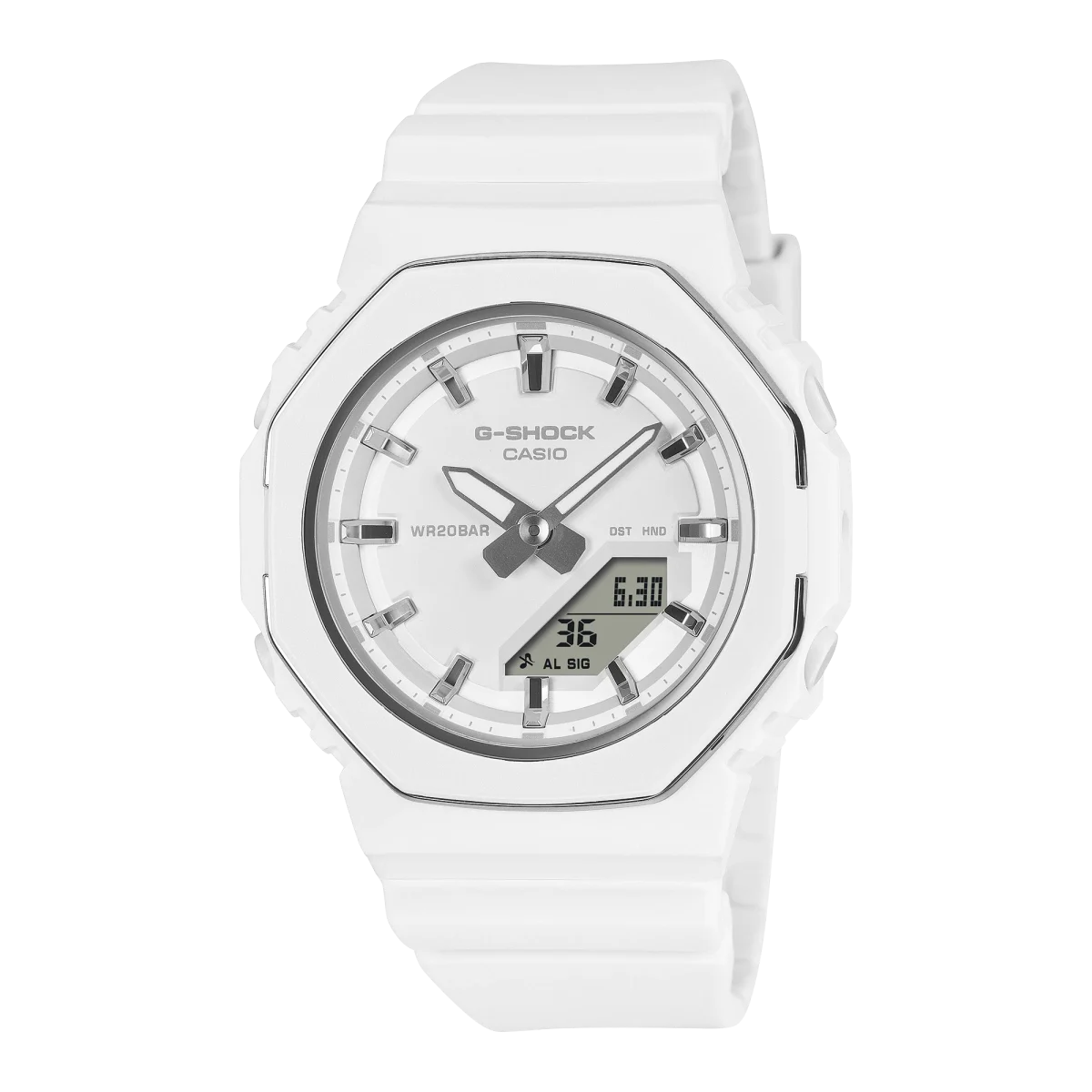 Casio G-Shock GMA-P2110-7A Women's White Bio-Based Resin Analog-Digital Watch