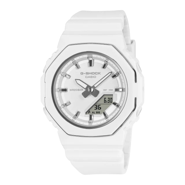Casio G-Shock GMA-P2110-7A Women's White Bio-Based Resin Analog-Digital Watch