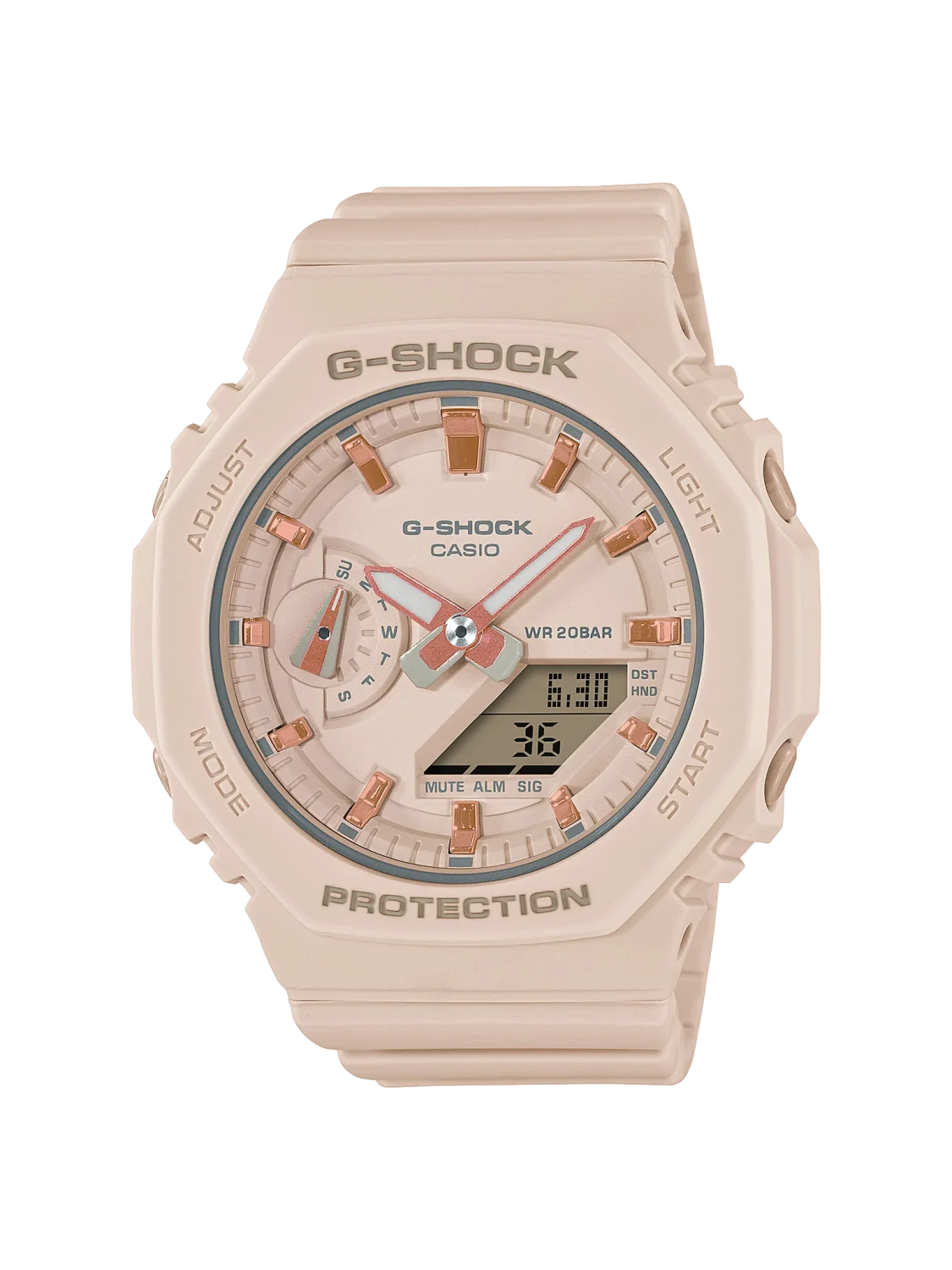 Casio G-Shock GMA-S2100-4A Women's Analog-Digital Pink Resin Watch