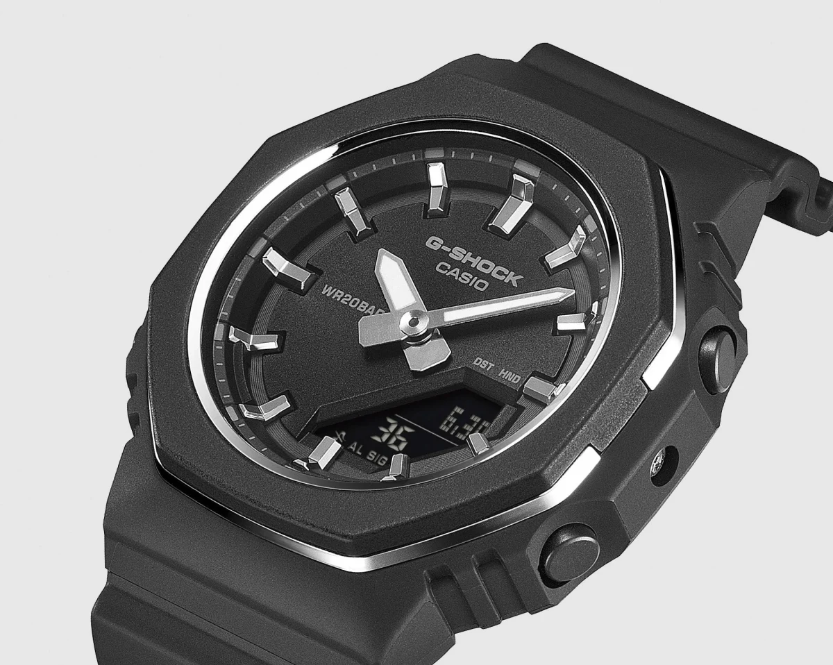 Casio G-Shock GMAP2110-1A Women's Analog-Digital Black Bio-Based Resin Watch – 200M Water Resistant