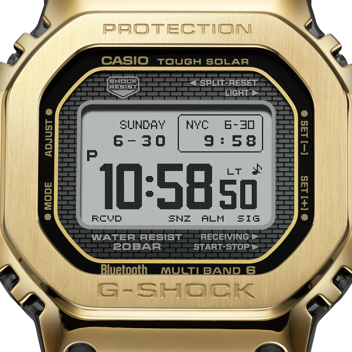 CASIO G-SHOCK GMW-BZ5000GD-9DR Full Metal Gold Tough Solar Bluetooth Watch