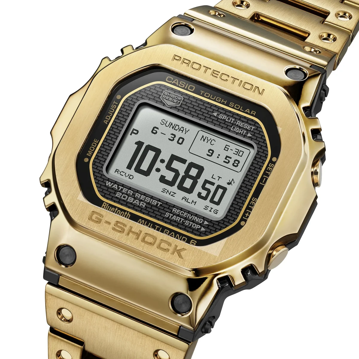 CASIO G-SHOCK GMW-BZ5000GD-9DR Full Metal Gold Tough Solar Bluetooth Watch