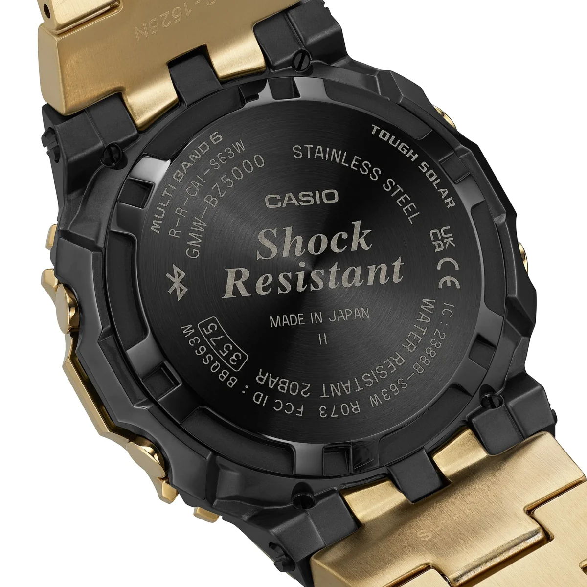 CASIO G-SHOCK GMW-BZ5000GD-9DR Full Metal Gold Tough Solar Bluetooth Watch