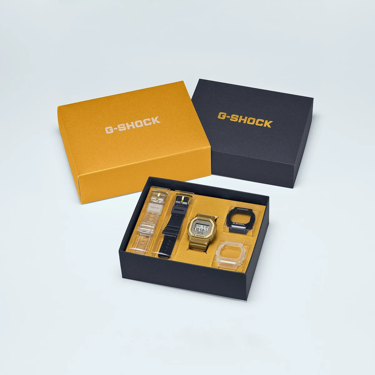 Casio G-Shock Gold Chain Box Set 200M WR - DWE5600HG-1D