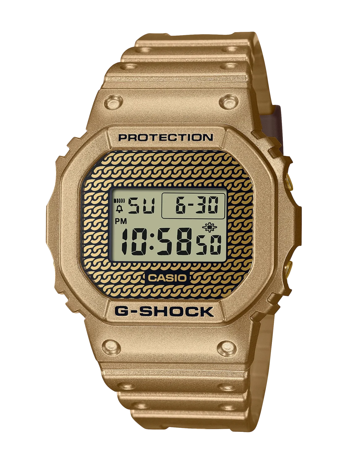 Casio G-Shock Gold Chain Box Set 200M WR - DWE5600HG-1D