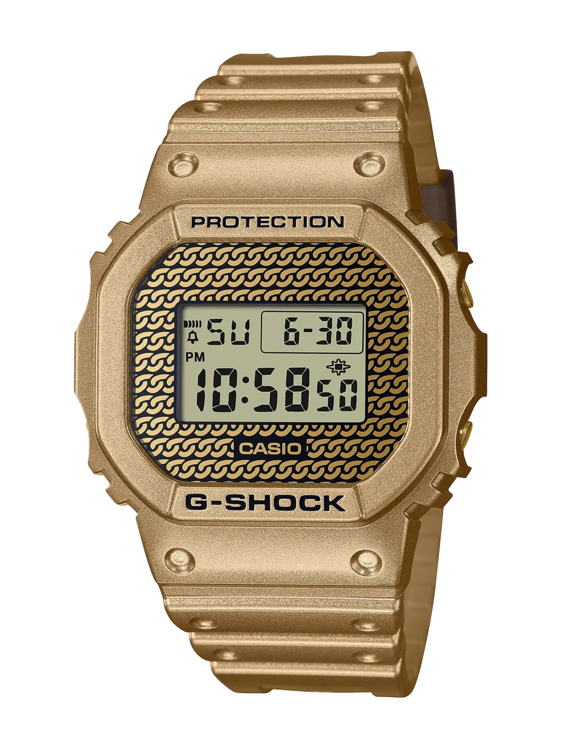 Casio G-Shock Gold Chain Box Set 200M WR - DWE5600HG-1D