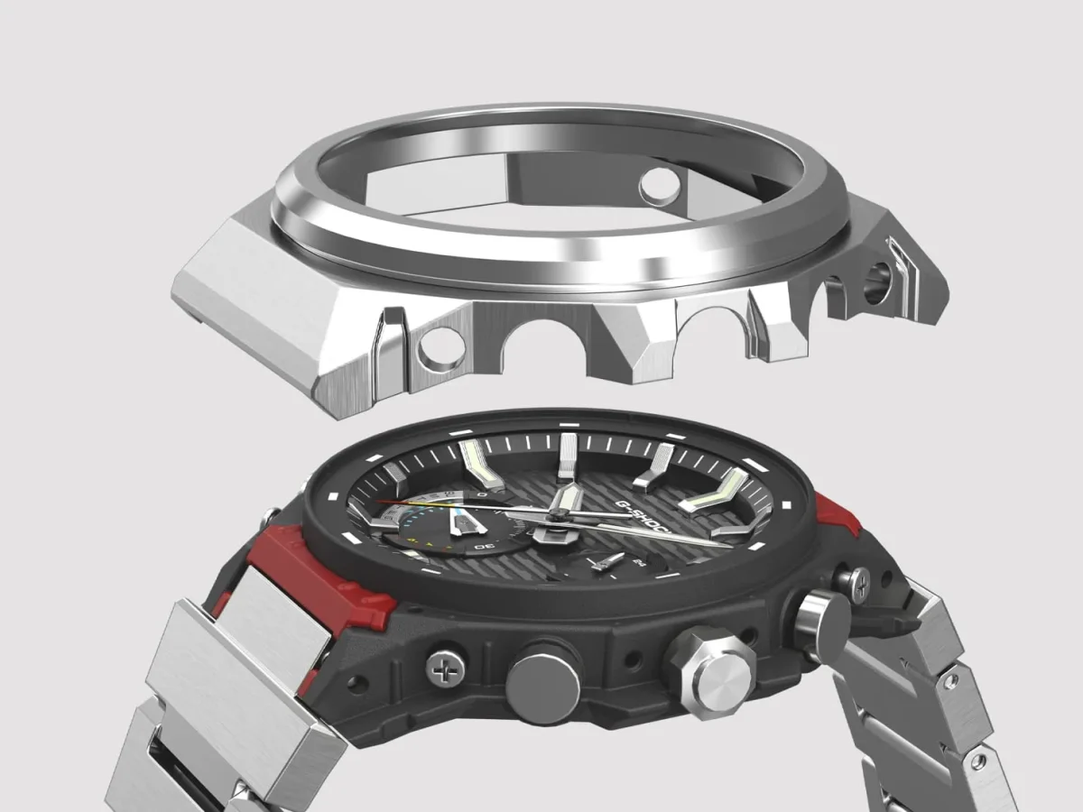 Casio G-Shock GST-B1000D-2ADR Tough Solar Bluetooth Analog-Digital Watch – Premium G-Steel