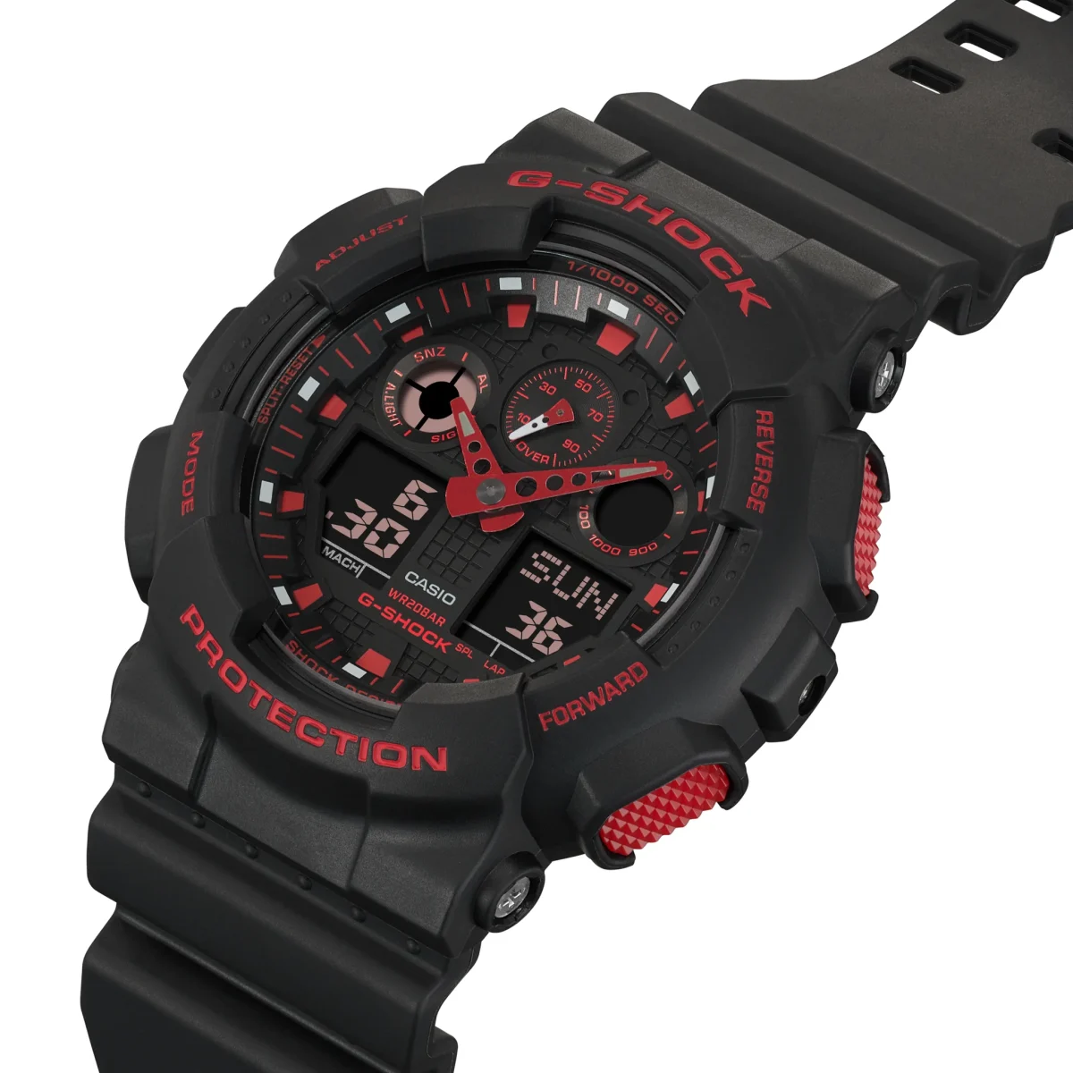 CASIO G-SHOCK IGNITE RED WATCH - GA100BNR-1A