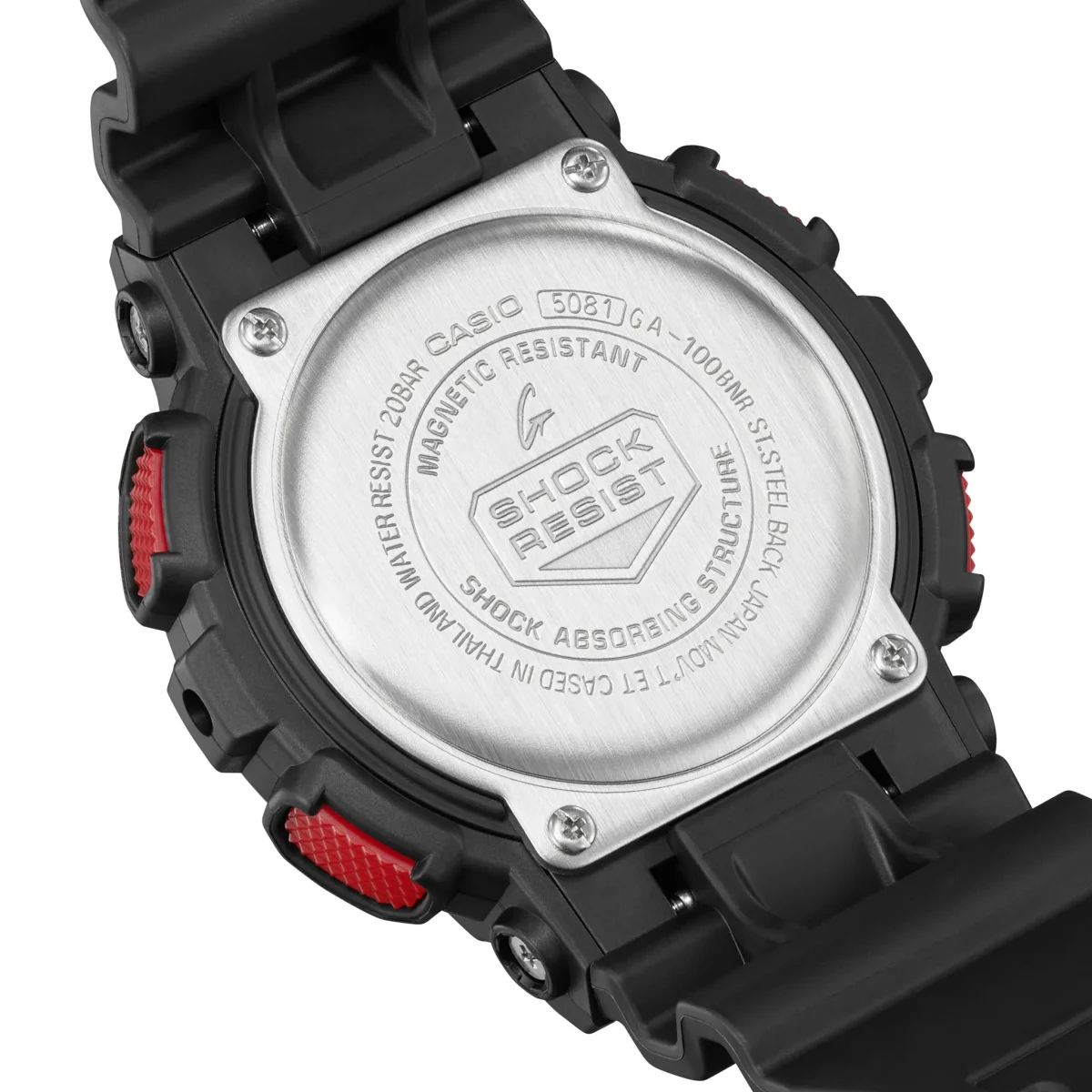 CASIO G-SHOCK IGNITE RED WATCH - GA100BNR-1A
