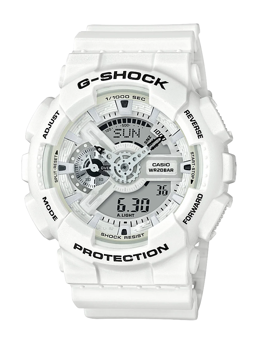 Casio G-Shock Marine Series Limited Edition Matte White 200M WR Watch - GA110MW-7A