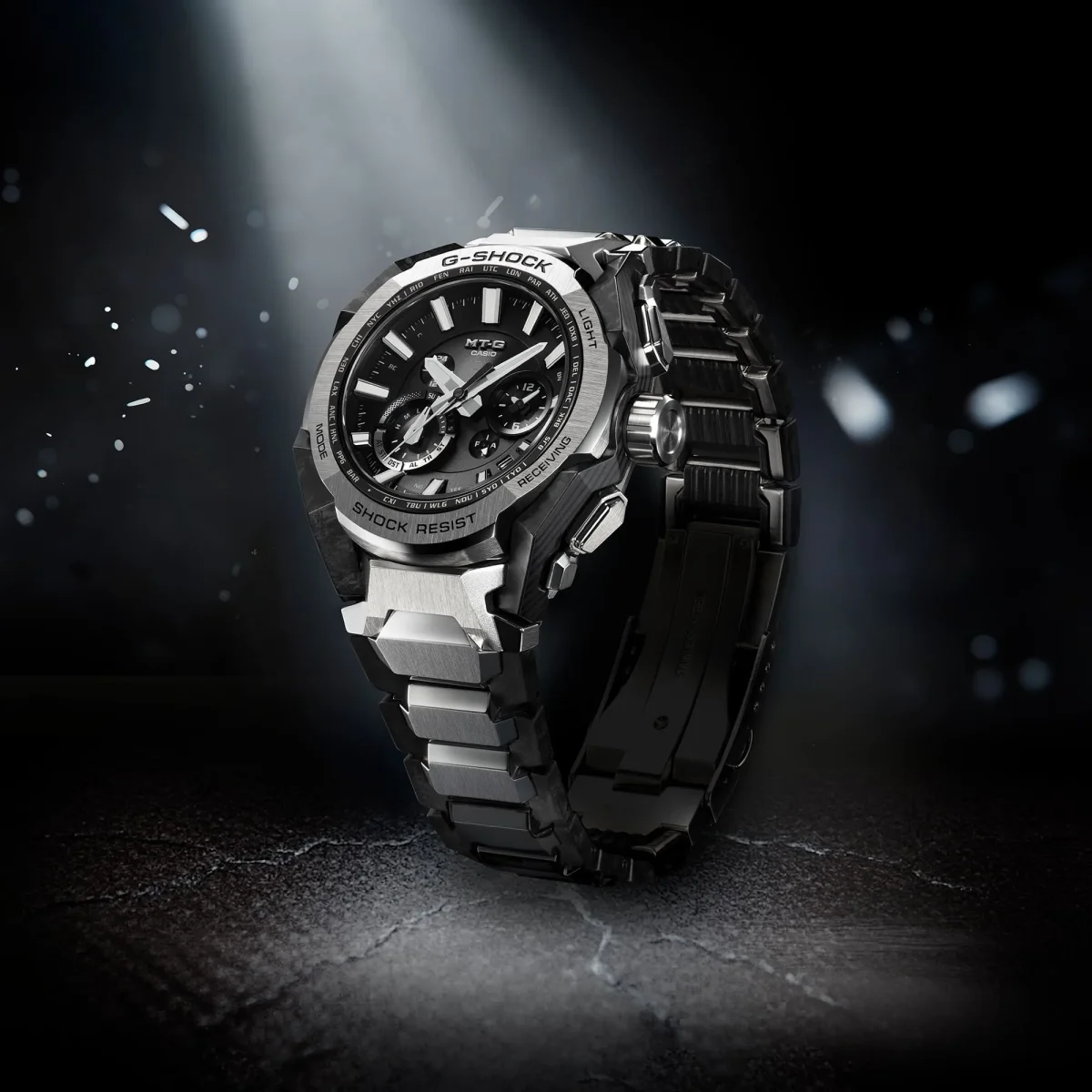 Casio G-Shock Men’s Watch – Tough Solar, Bluetooth, Stainless Steel - MTGB4000D-1A