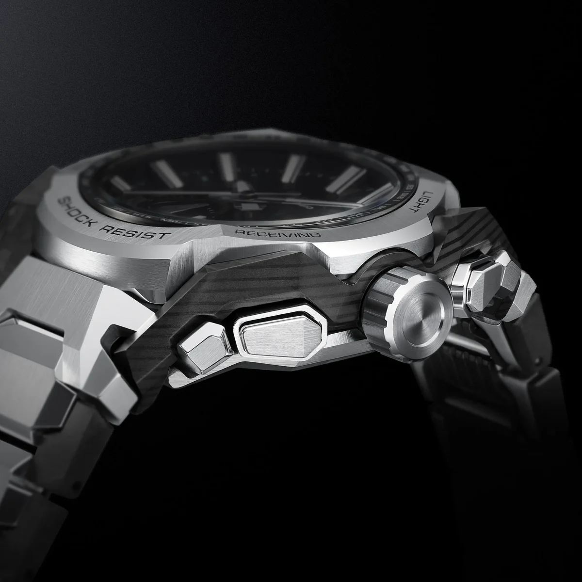 Casio G-Shock Men’s Watch – Tough Solar, Bluetooth, Stainless Steel - MTGB4000D-1A