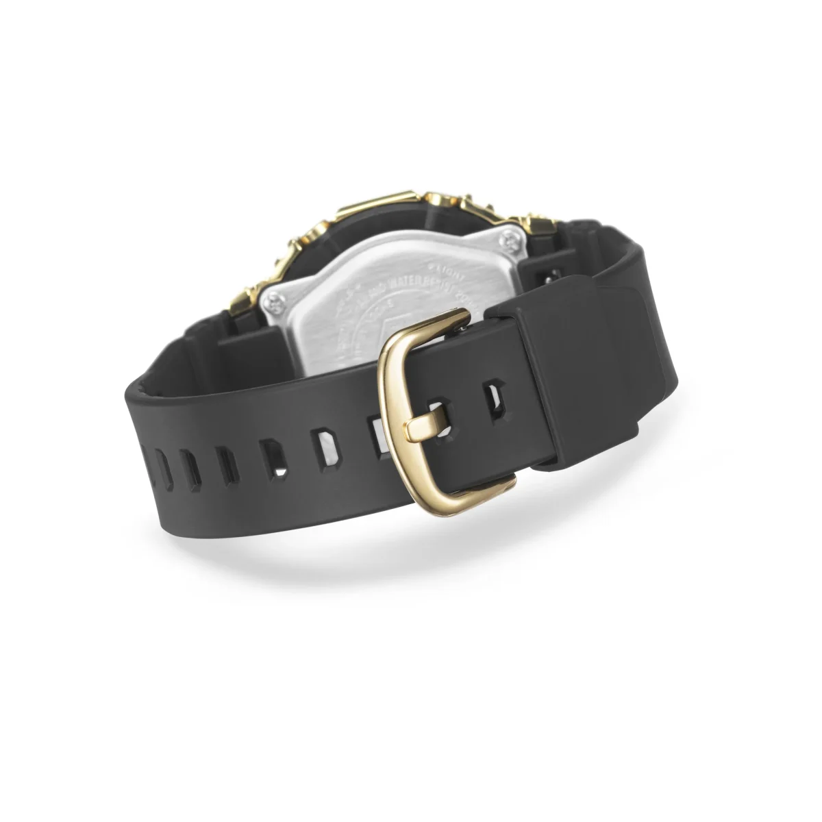 Casio G-Shock Mid Size Metal-Clad with Gold On Black In A Smaller Compact Profile - GMS2100GB-1A