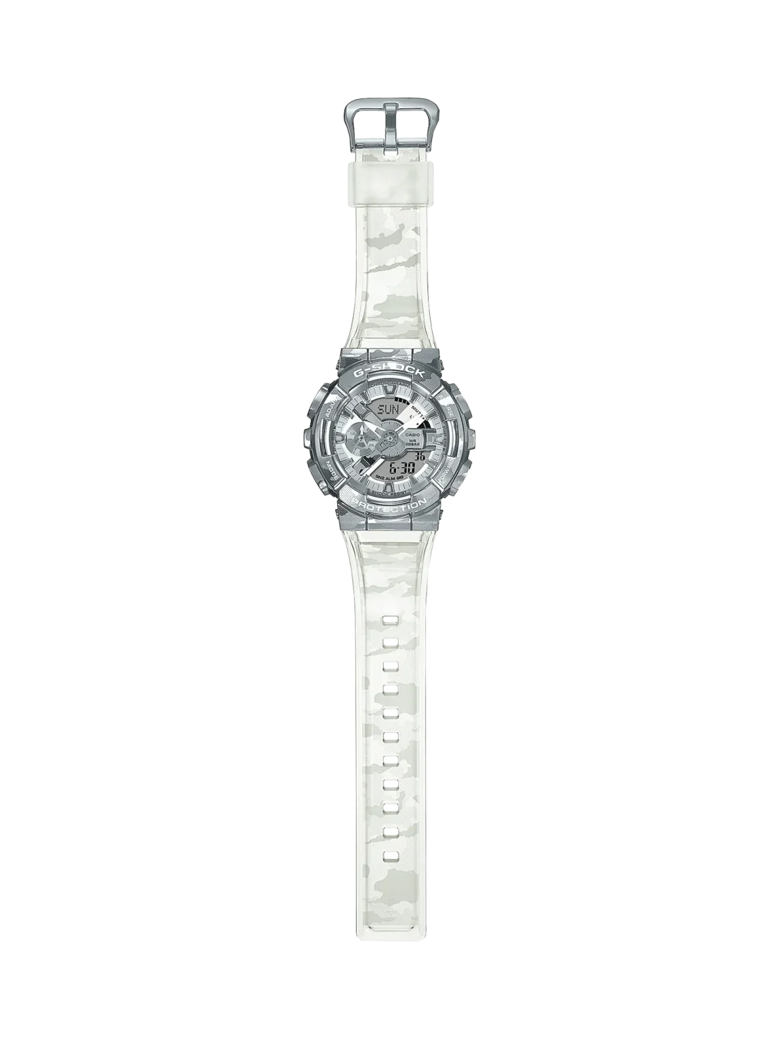 Casio G-Shock Semi-Transparent Band & Camouflage Pattern - GM110SCM-1A
