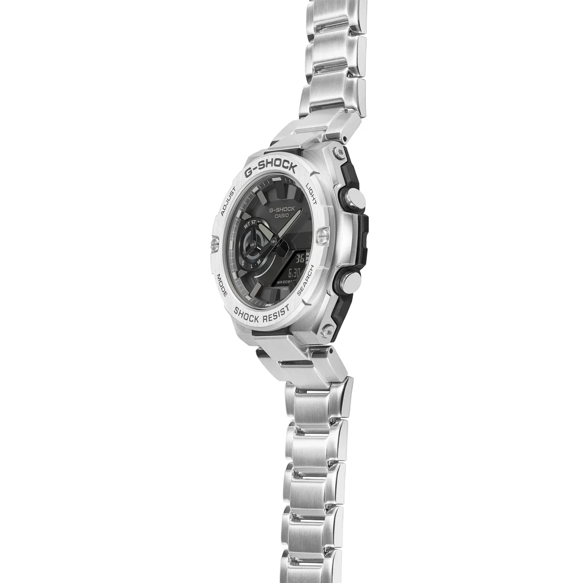 Casio G-Shock Solar Powered 200M WR Stainless Steel Case & Band - GST-B500D-1A1