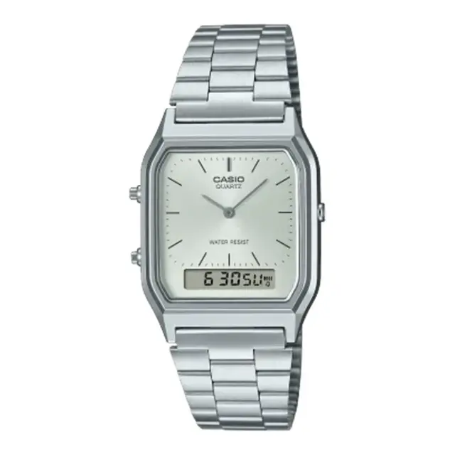 Casio Gents Duo Trendy Colour Dial WR Silver Face Watch - AQ230A-7A
