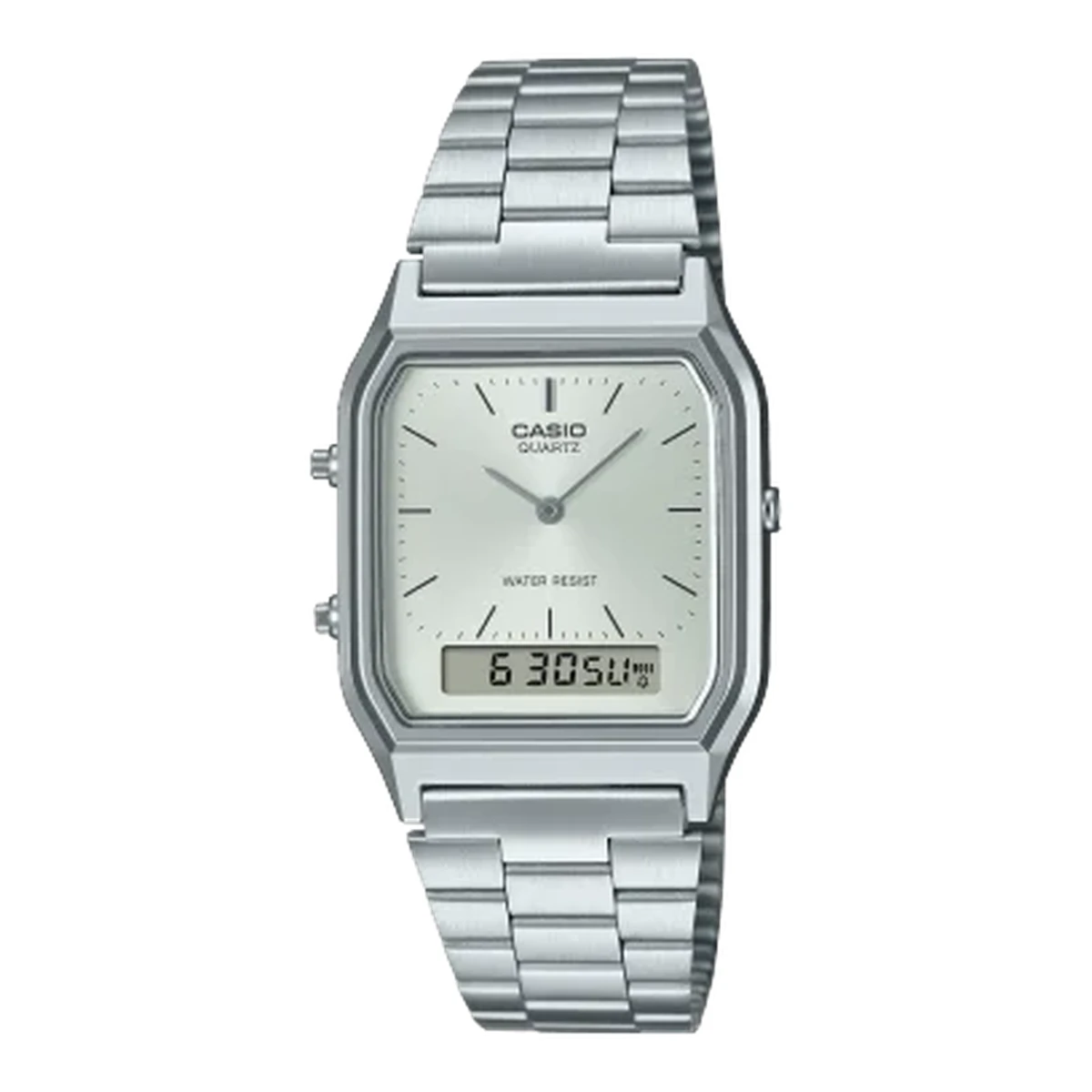Casio Gents Duo Trendy Colour Dial WR Silver Face Watch - AQ230A-7A