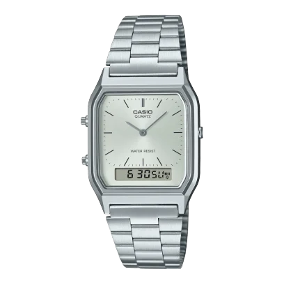Casio Gents Duo Trendy Colour Dial WR Silver Face Watch - AQ230A-7A