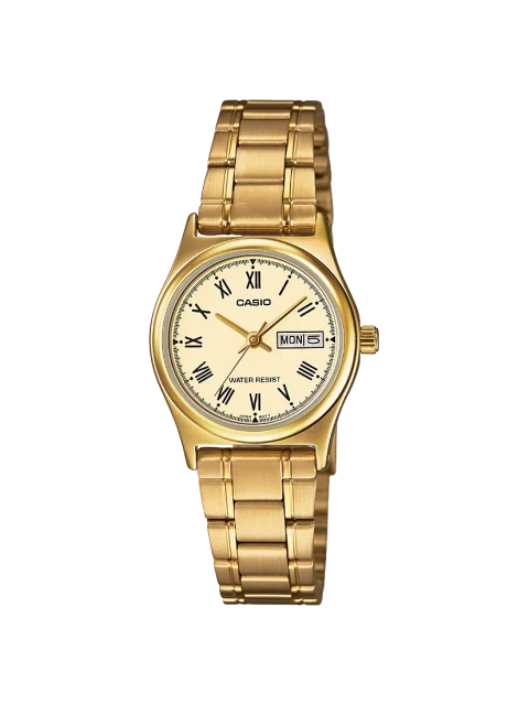 Casio Ladies Analogue Watch - LTPV006G-9B