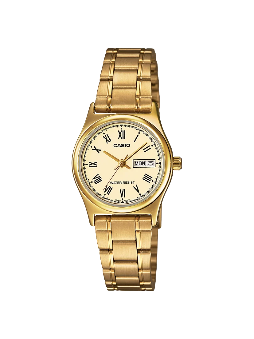 Casio Ladies Analogue Watch - LTPV006G-9B