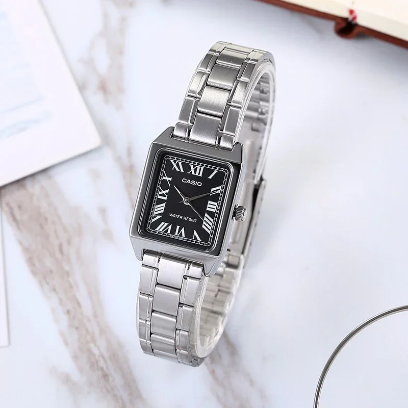 Casio Ladies Analogue Water Resist Black Dial Timepiece - LTPV007D-1B