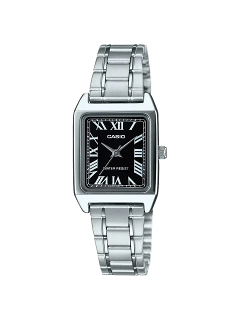 Casio Ladies Analogue Water Resist Black Dial Timepiece - LTPV007D-1B