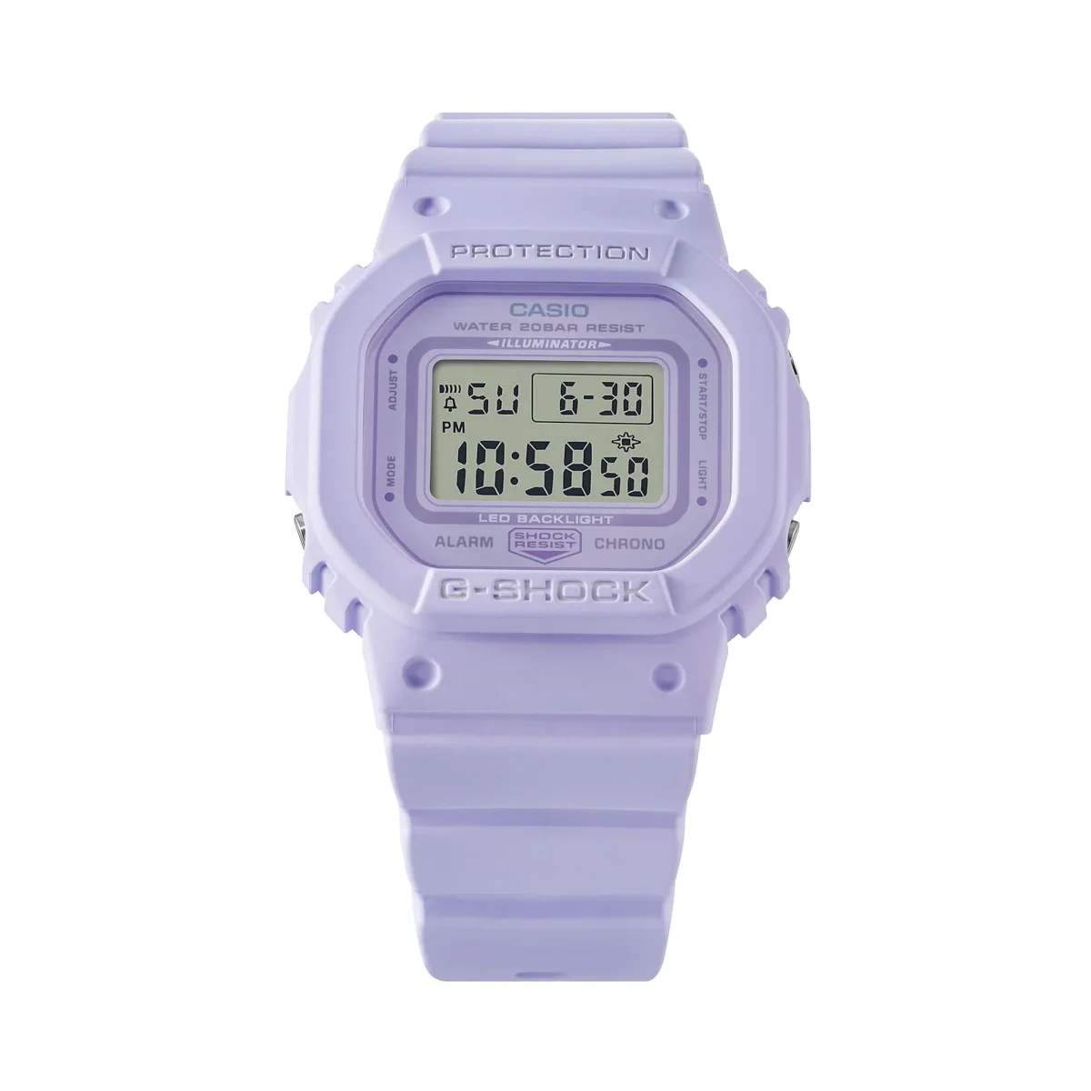 Casio Ladies G-Shock Purple Case Colour 200m Waterproof Watch - GMDS5600BA-6DR
