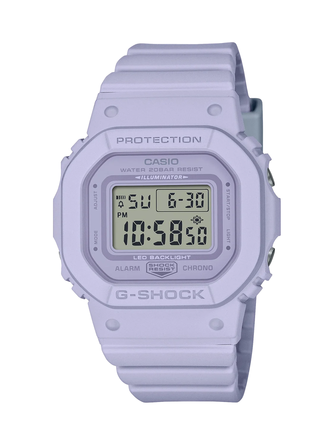 Casio Ladies G-Shock Purple Case Colour 200m Waterproof Watch - GMDS5600BA-6DR