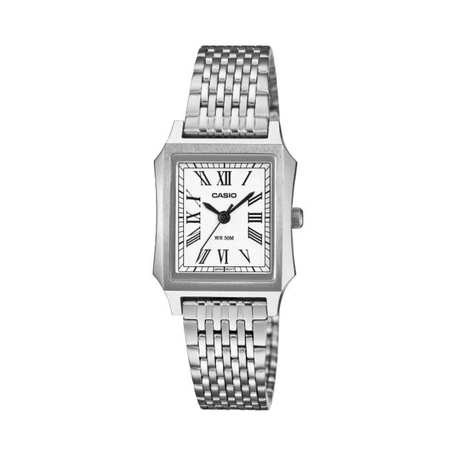 Casio LTPB190D-7B Ladies Stainless Steel White Dial Watch