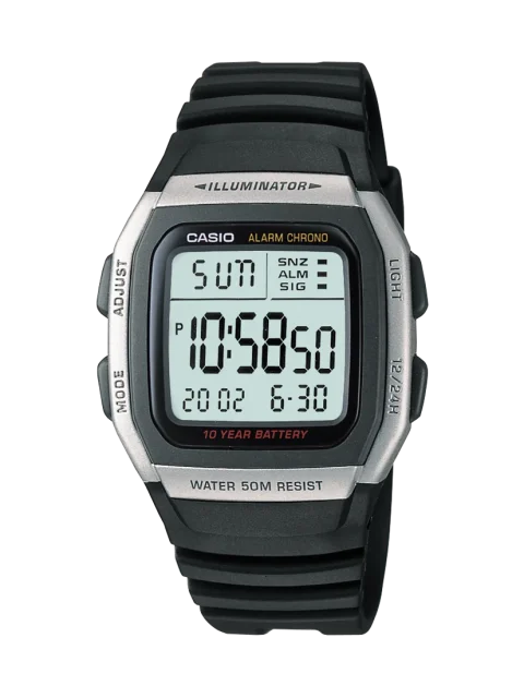 Casio Mens Digital 10 Year Battery Watch - W96H-1A