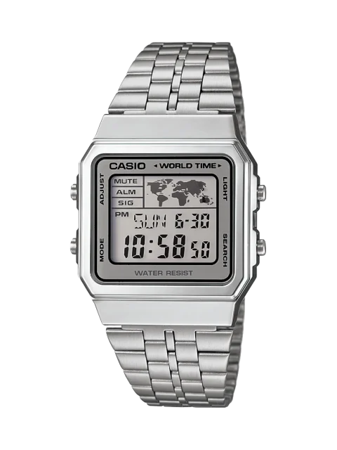 Casio Vintage A500WA-7D Digital Stainless Steel Watch