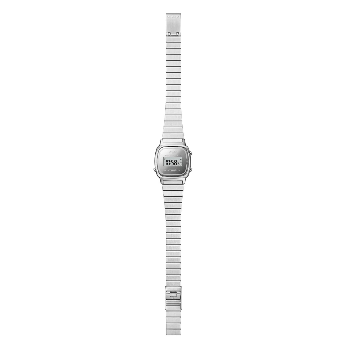 Casio Vintage Ladies Digital Watch LA670WES-7A Silver Stainless Steel