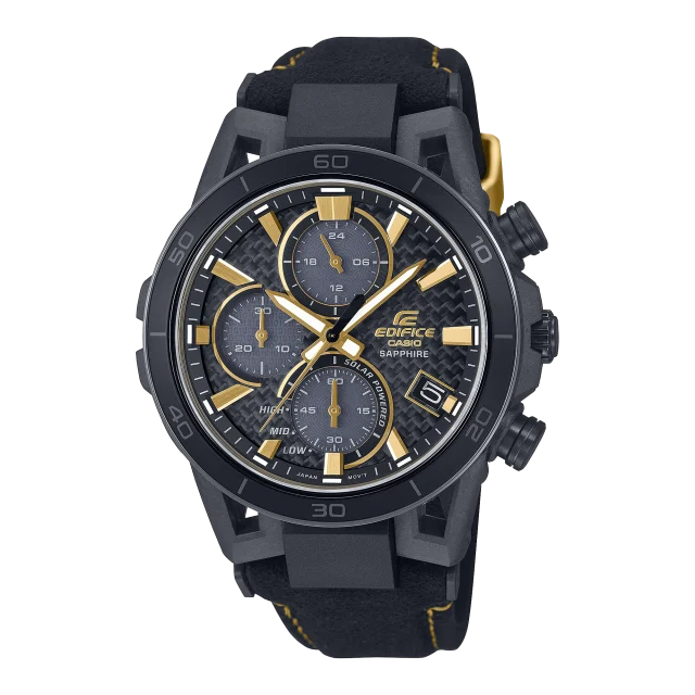 Casio Watch 50th Anniverasary Limited Edition Edifice Sospensione 100M Black / Gold Dial - EFSS640ZE-1A