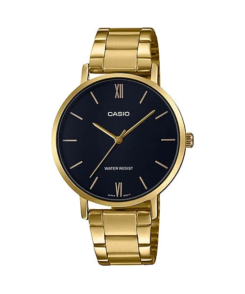 CASIO WOMENS ANALOGUE WATCH - LTPVT01G-1B