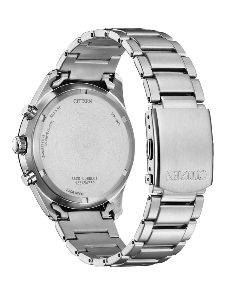 Citizen Eco-Drive Chronograph White Dial Stainless Steel Men’s Watch CA4674-58A