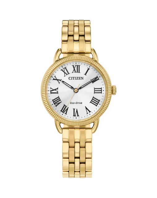Citizen Eco-Drive Ladies Gold Tone Dress Watch - EM1052-51A