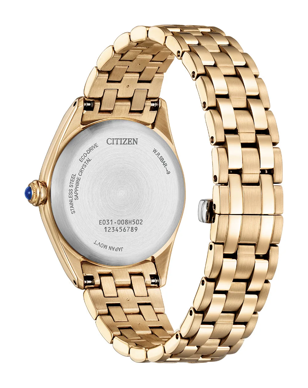 Citizen Eco-Drive Ladies Rose Gold Stainless Steel Watch - EM1143-81X