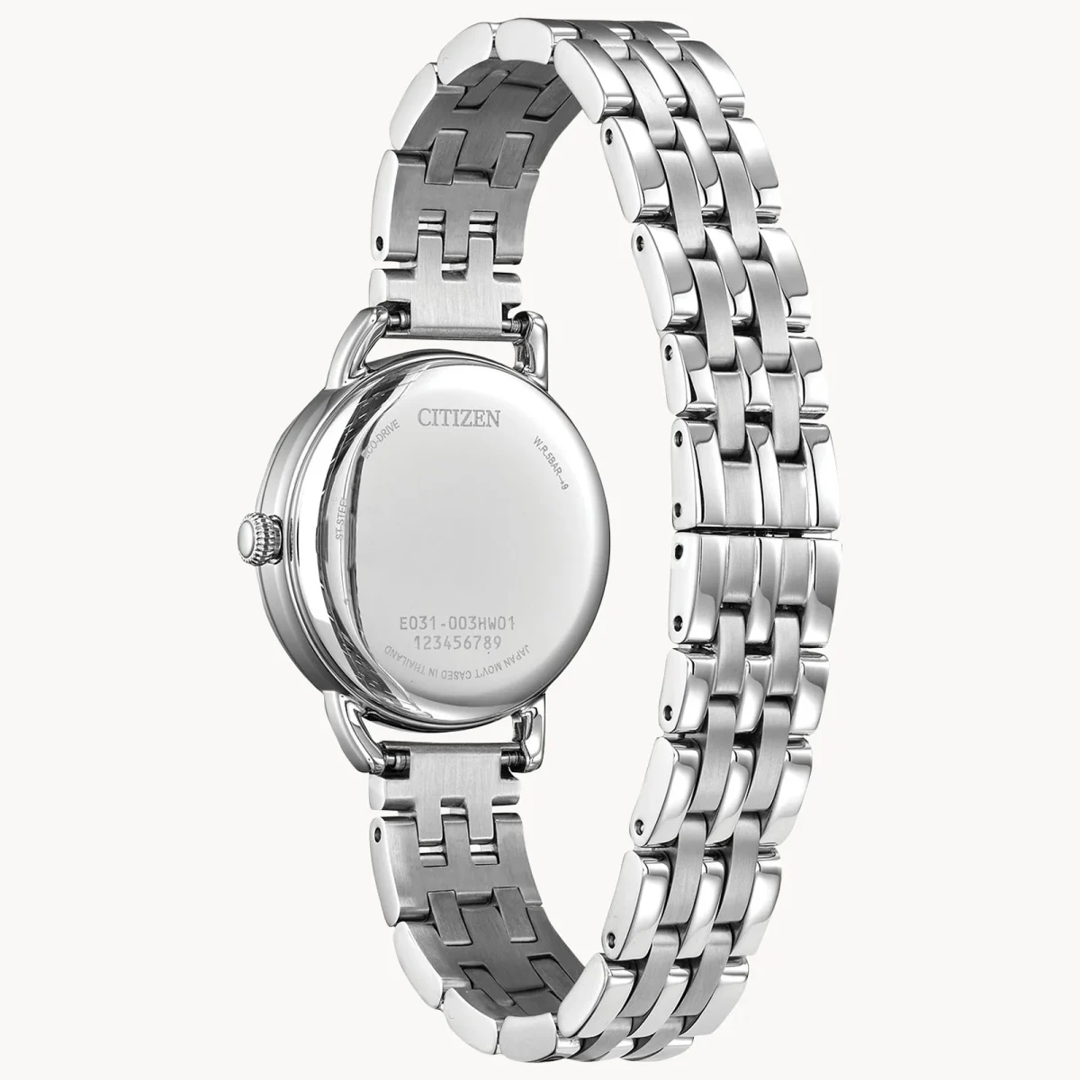 Citizen Eco-Drive Ladies Stainless Steel Dress Watch - EM1050-56A