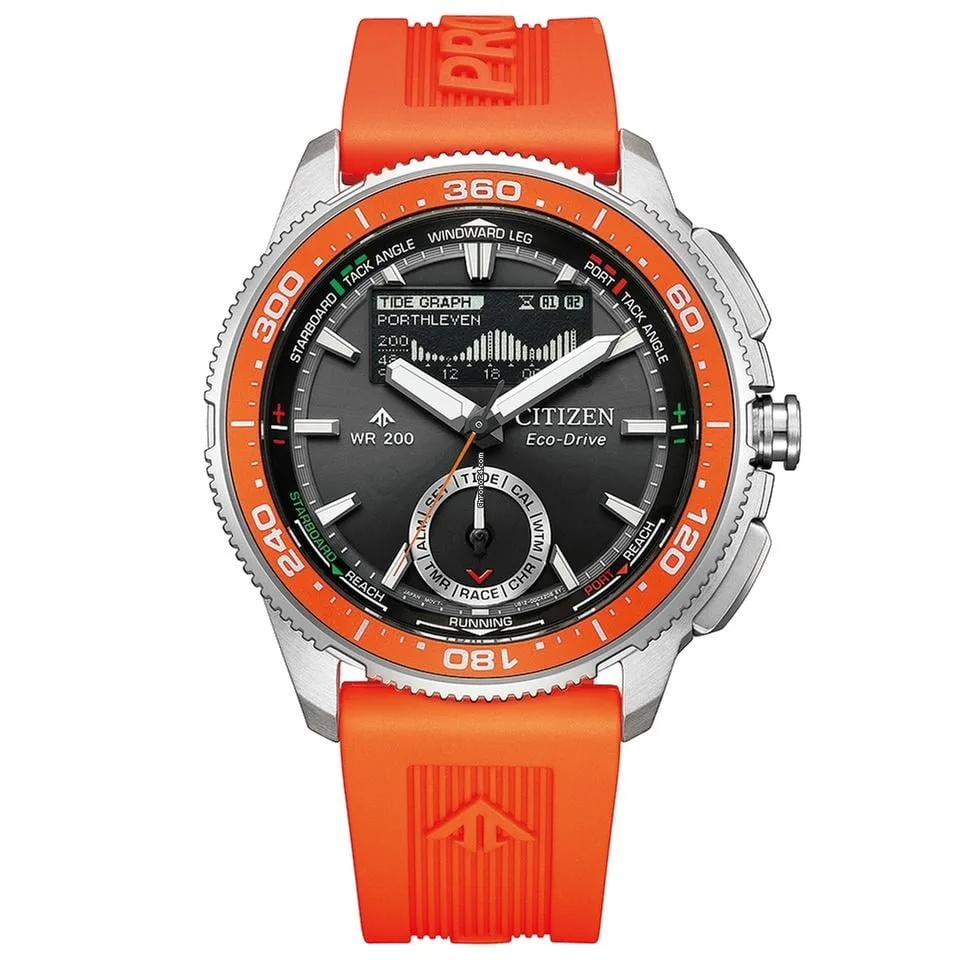 Citizen Promaster Marine Wave Tracker JV3000-13E Eco-Drive Dive Watch – Black Dial | 200M Water Resistant