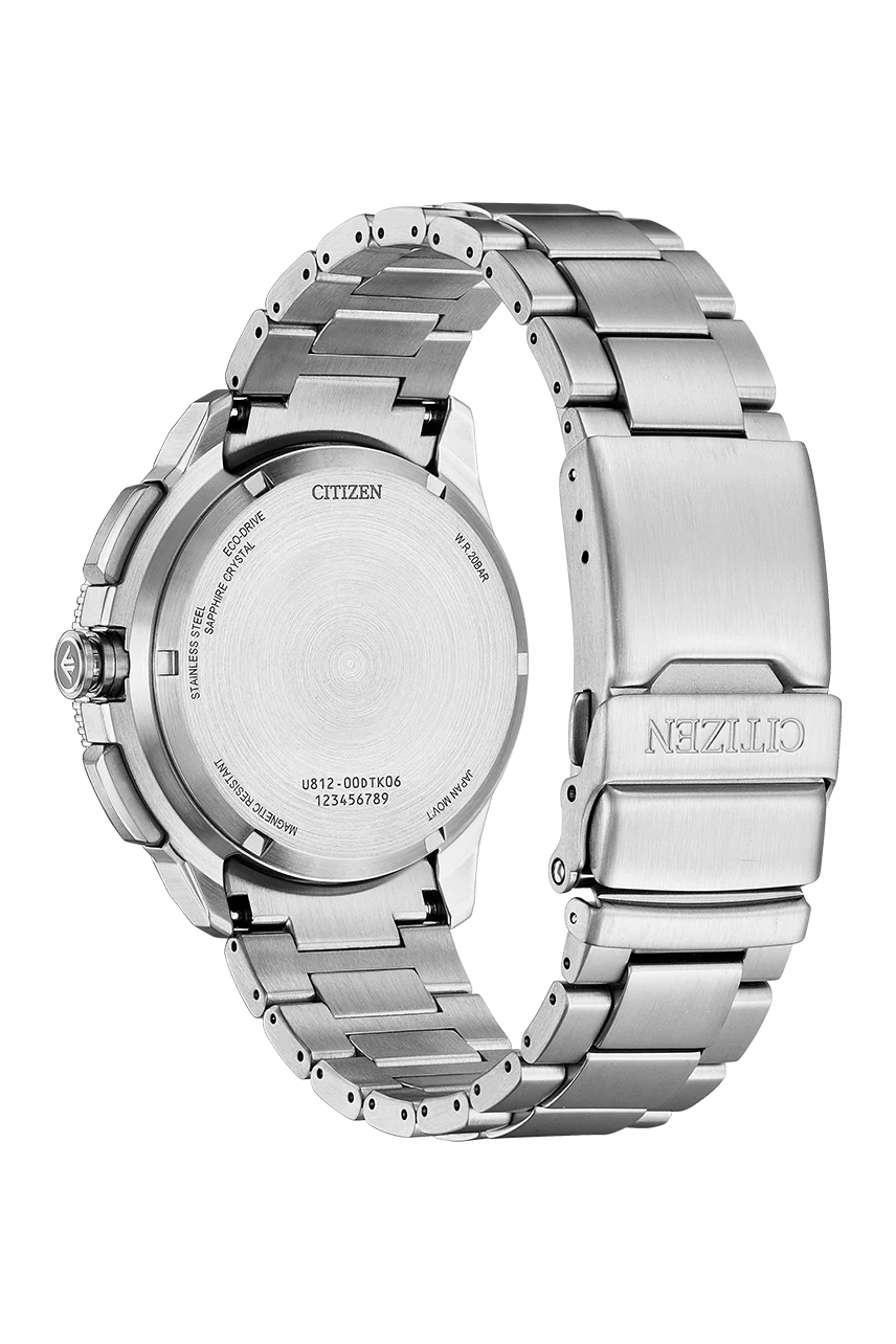 Citizen Promaster Marine WaveTracker Eco-Drive Blue Dial Stainless Steel Men's Watch JV3006-50L