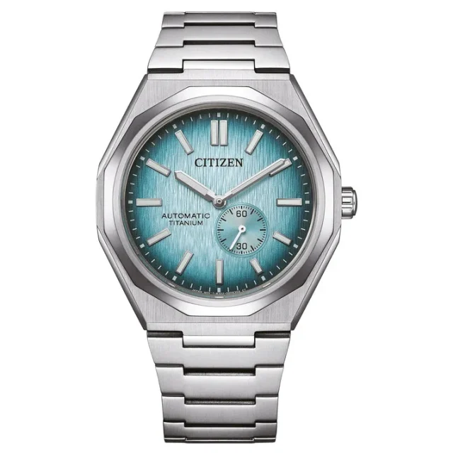 Citizen Zenshin 60 Automatic Super Titanium Blue Dial Mens Watch NK5020-58L