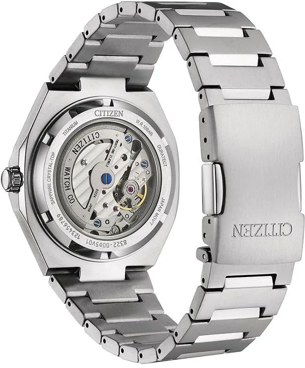 Citizen Zenshin Senkei Super Titanium Automatic Green Dial Watch NK5020-58X