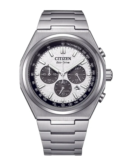 Citizen Zenshin Super Titanium Chronograph Silver Dial - CA4610-85A