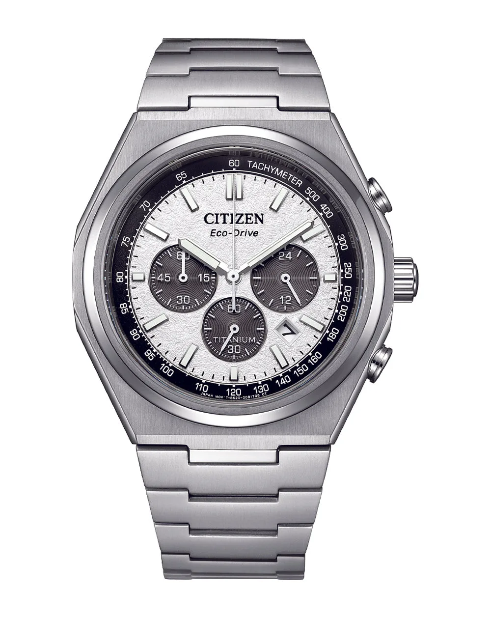 Citizen Zenshin Super Titanium Chronograph Silver Dial - CA4610-85A