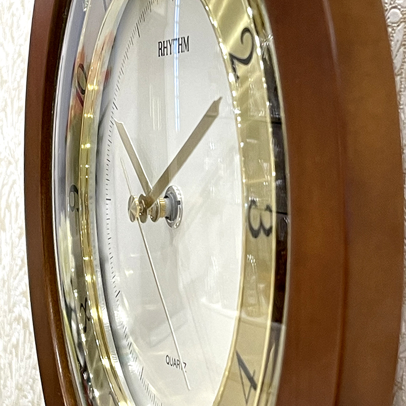 Rhythm Wooden Wall Clock CMG975NR06