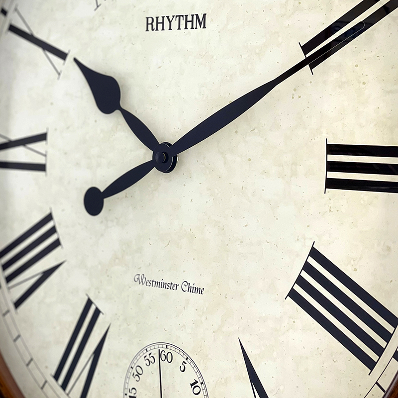 Rhythm Wooden Case Masters II Chiming Wall Clock 50cm - CMH721CR06