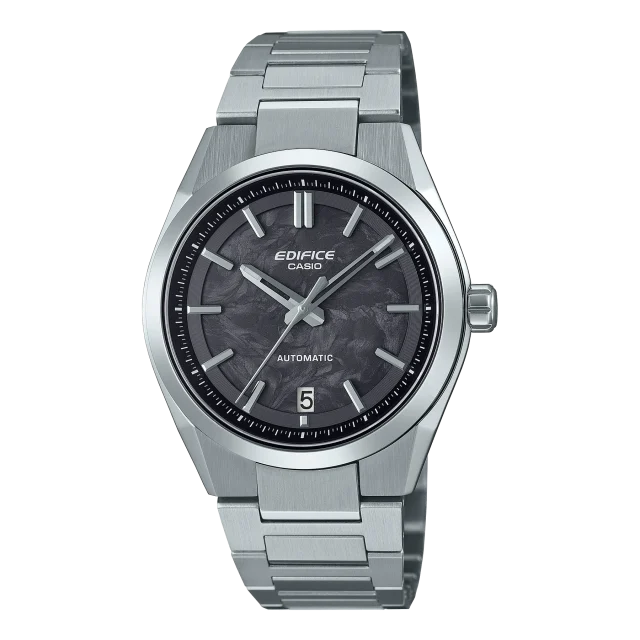 EDIFICE Analog Automatic Carbon Forged Dial, Stainless Steel Case & Band, 100M WR - EFK100CD-1A